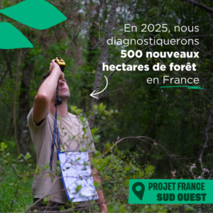 Projet France Sud Ouest : en 2025 nous diagnostiquerons 500 nouveaux hectares de forêt en France