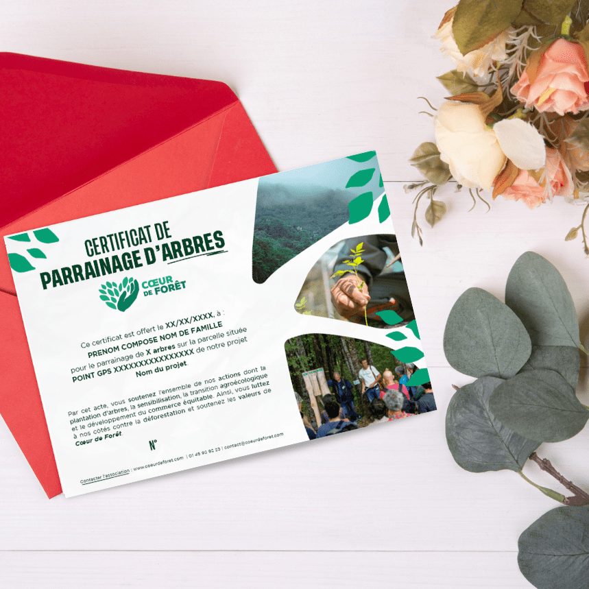 exemple d'un parrainage d'arbre