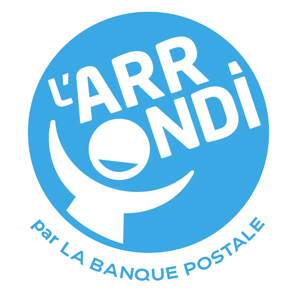 L'arrondi de la banque postale logo