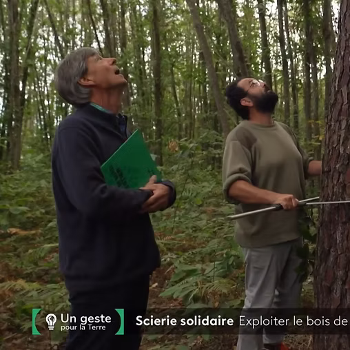 Philippe Thomas et Anthony Cheval de Coeur de Forêt dans le reportage France 2