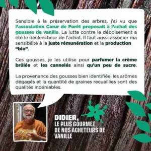 Témoignage d'un acheteur de vanille