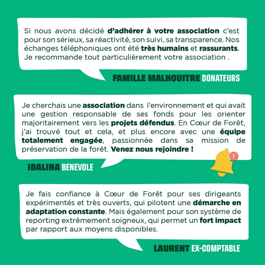 témoignages adhérents