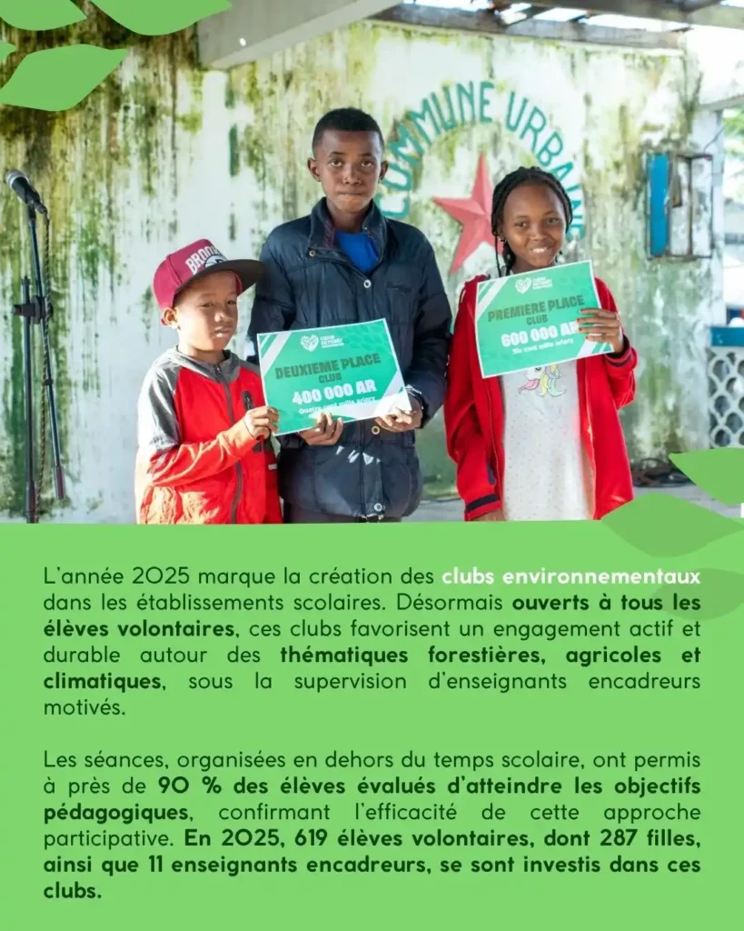 Les clubs environnementaux pour sensibiliser les élèves
