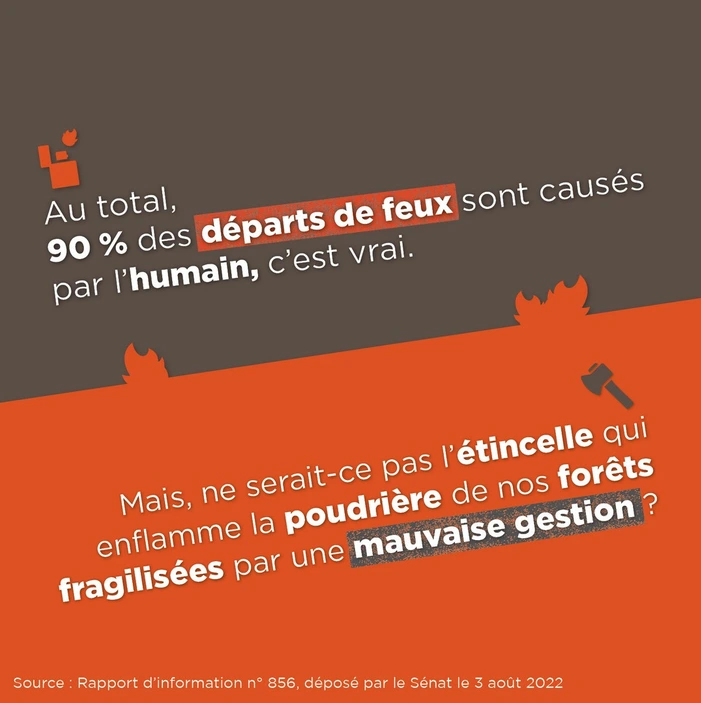 90% des feux sont d'origine humaine