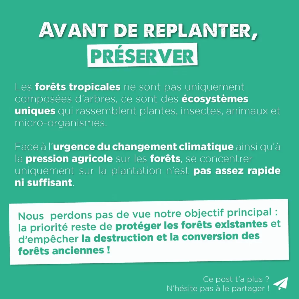 Avant de replanter, préserver